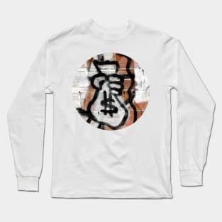 Money wall art graffiti Long Sleeve T-Shirt